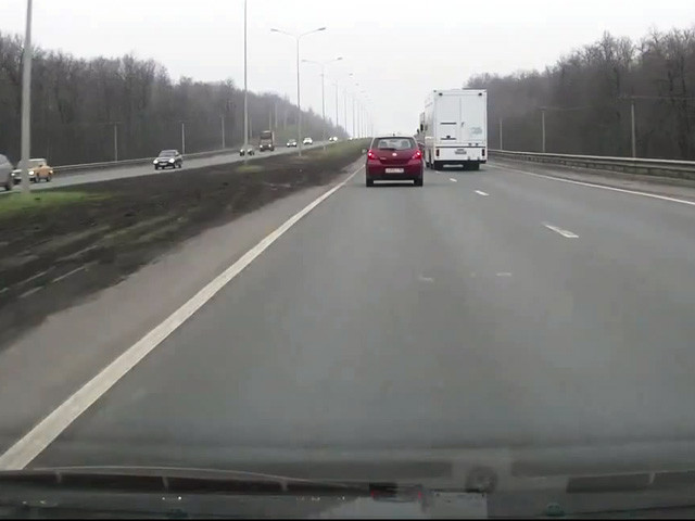 Очень упертый водитель