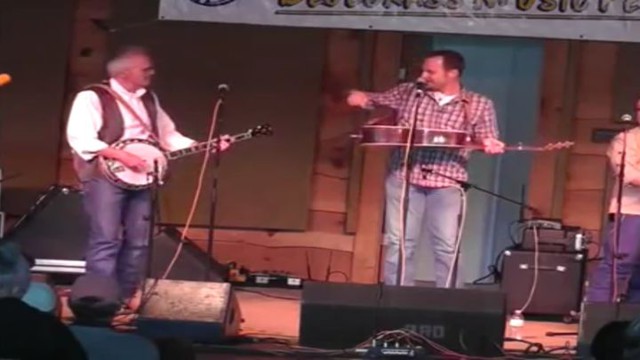  Во время концерта любопытный воробей уселся на гитаре певца 