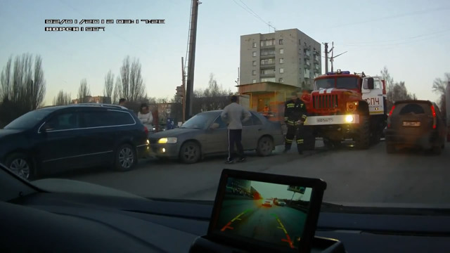 ДТП с пожарной машиной