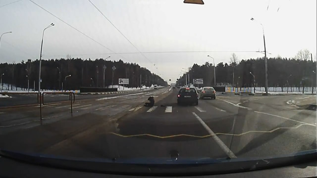 Наезд на девушку