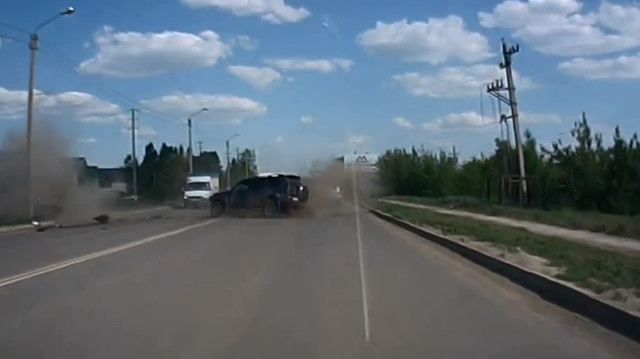 Авария дня 1953. Грузовик поспешил повернуть