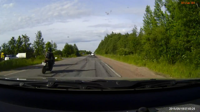 Ford против мотоциклиста