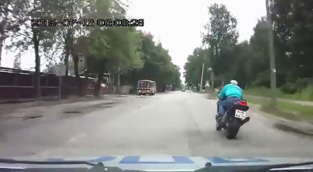 Ппогоня за мотоциклистом в Сыктывкаре