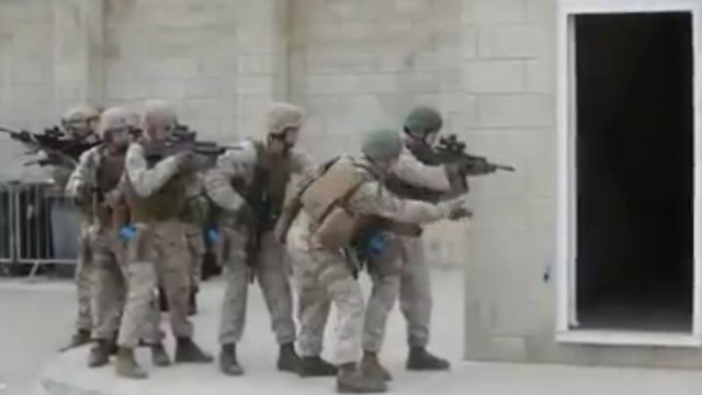 Неудачная тренировка бравых американских солдат