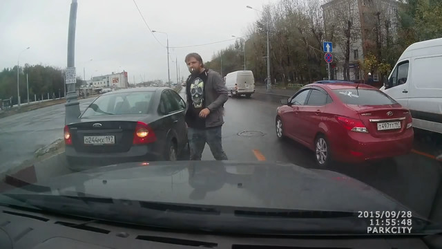 Принципиальный водитель не пропустил Форд