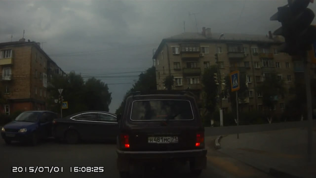 Авария задним ходом