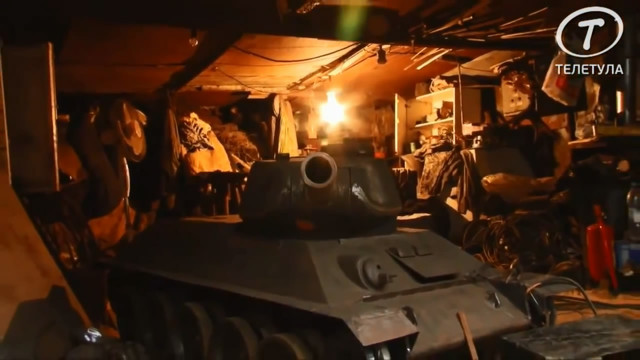 Сварщик строит танк для внука