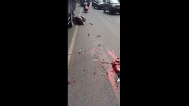 Раздавлена грузовиком