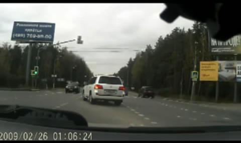Авария дня. Не дождался разрешающего сигнала светофора