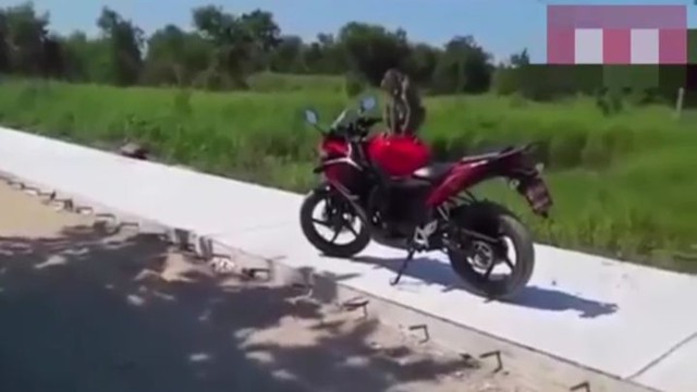 Мотоциклист из Таиланда подрался с обезьяной, которая нагадила на его транспортное средство