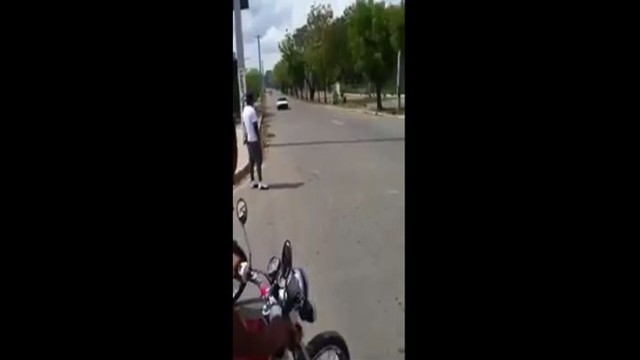 Мотоциклист лишился лица