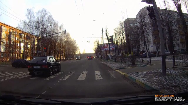 ДТП на перекрестке в городе Видное