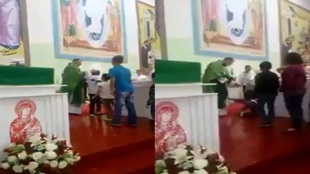 Вы будете потрясены, увидев, что это святой отец делает с детьми