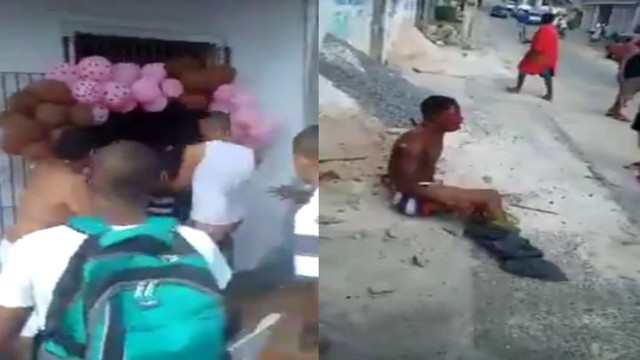 Расправа над педофилом в Рио-де-Жанейро