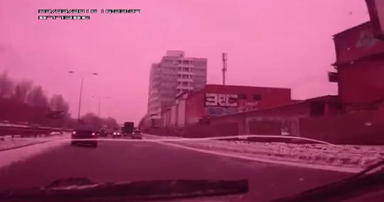 Потерял управление на скользкой дороге