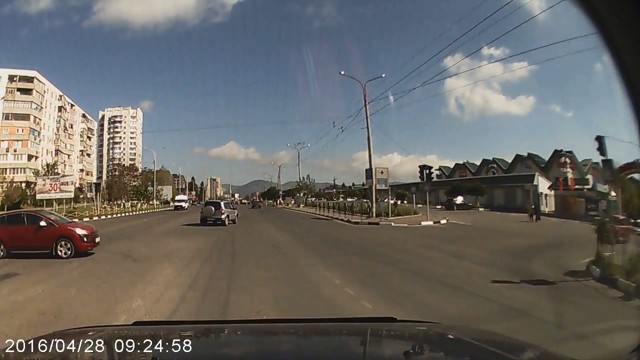 Сломанный светофор в Новороссийске