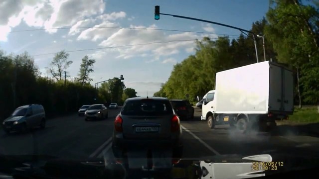 На Каширском шоссе в сторону Домодедово