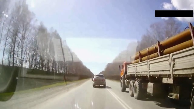 Обгон паровозиком. На этот раз повезло