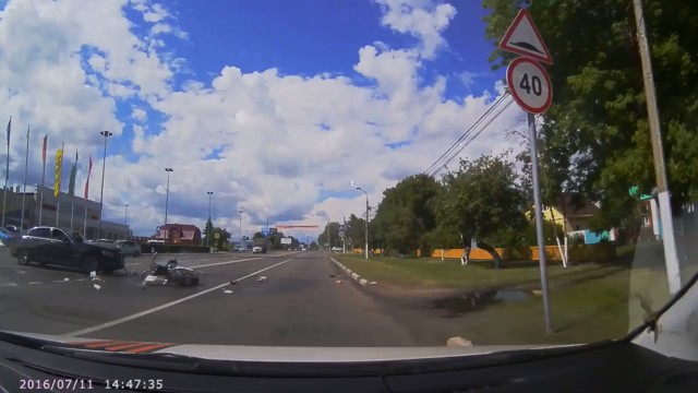 Авария дня. Смертельная мотоавария в Коломне