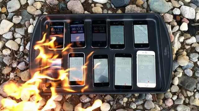 Блогер проверил огнеустойчивость всех моделей iPhone