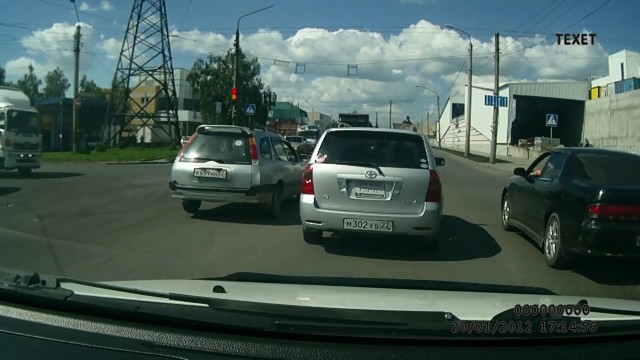 Масс-старт со светофора в Барнауле
