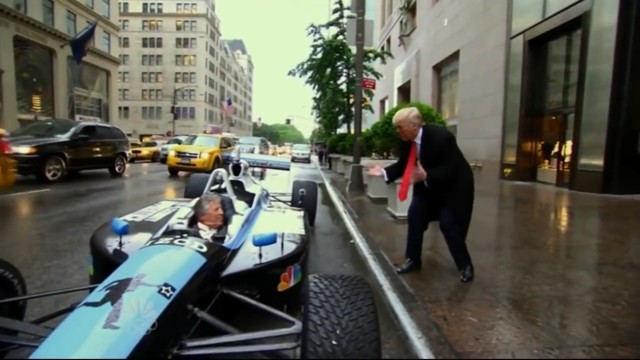 Дональд Трамп прокатился на гоночном болиде IndyCar