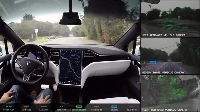 Работа автопилота Tesla под музыку из "Шоу Бенни Хилла"