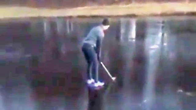 Прямо в лунку! Вот почему вы не должны играть в гольф на льду 
