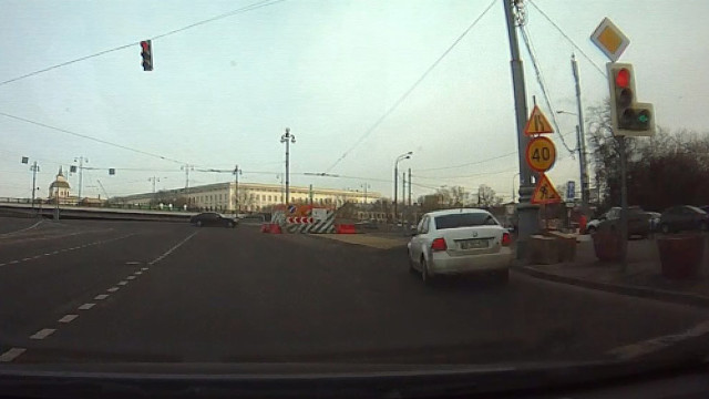 Наезд на рабочего в Москве