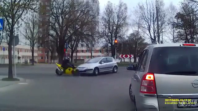 Авария с участием мотоциклиста в Гродно