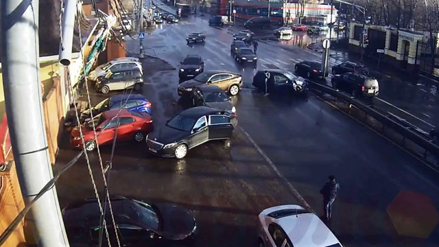Авария дня. ДТП с участием четырех автомобилей