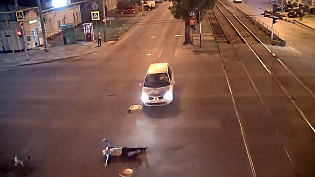 Авария дня. Наезд на велосипедиста в Краснодаре