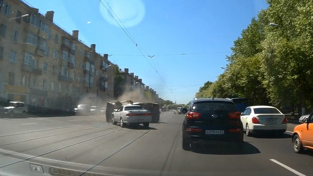 ДТП с переворотом в Комсомольске-на-Амуре