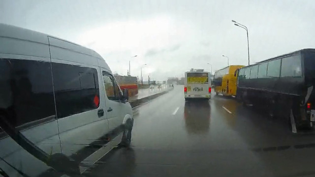 Авария дня. Даже не пытался притормозить