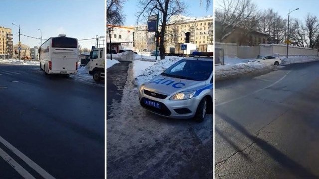 Странная дорожная разметка на радость ГАИшникам