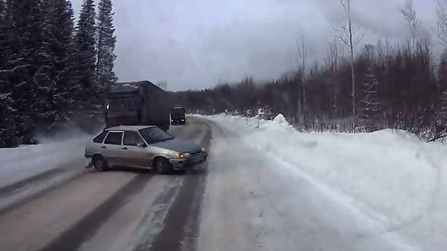 Занос "четырнадцатой"в Пермском крае