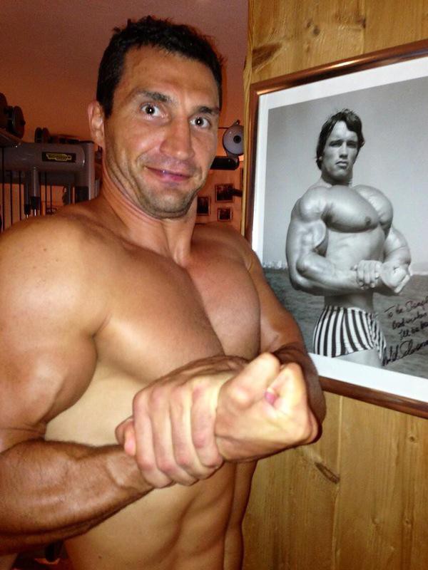 Кличко и Шварценеггер (2 фото)