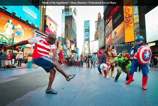 Креативный проект Джордана Маттера «Спортсмены среди людей» 