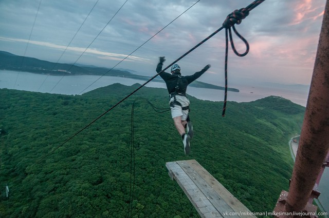 Роупджампинг на острове Елена