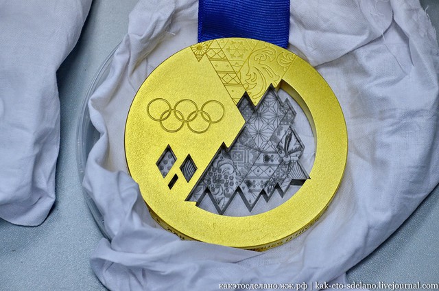 Процесс изготовления Олимпийских медалей
