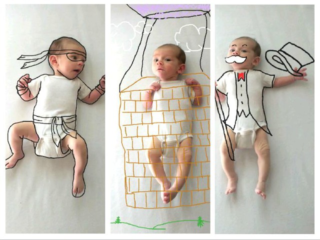 Когда папу оставили одного с ребенком 