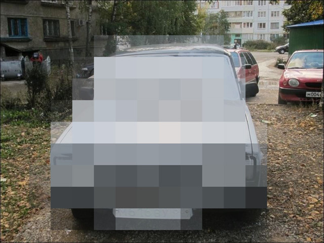 Автоместь за парковку на газоне