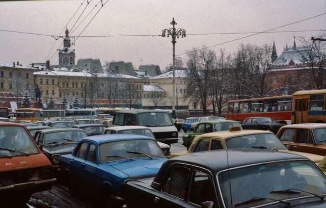 Автотранспортная Москва в марте 1984 года