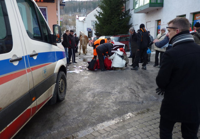 В Польше пьяный Дед Мороз попал в ДТП