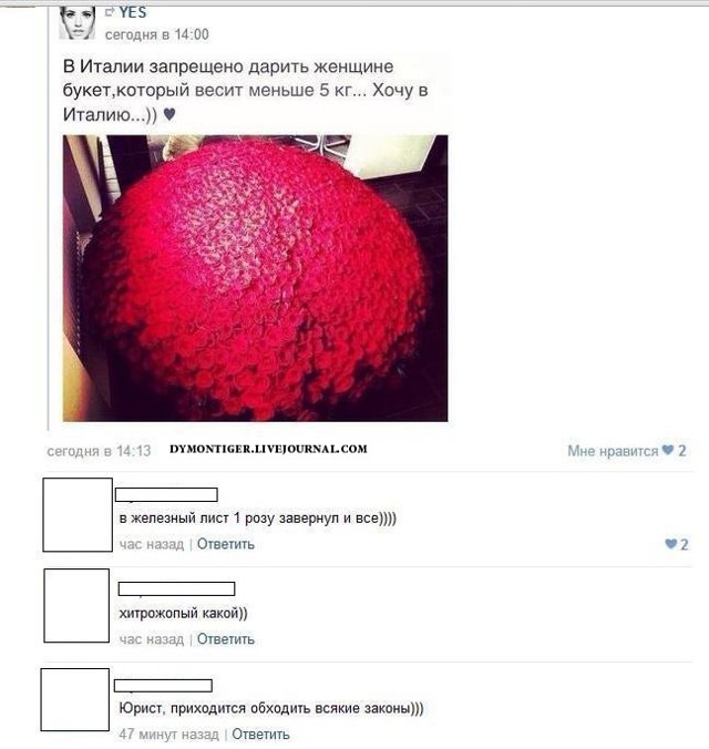 Смешные комментарии из социальных сетей