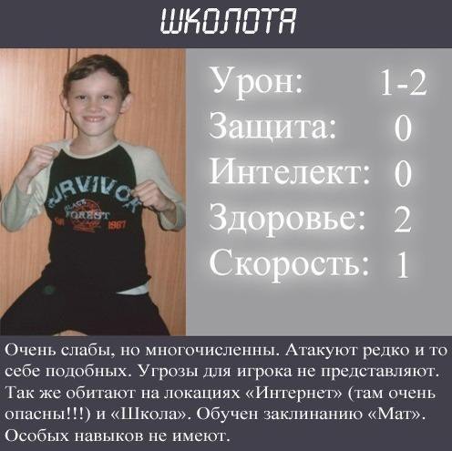 Персонаж "Школота"