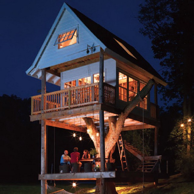 Романтический дом на дереве, построенный в память о любимом отце 