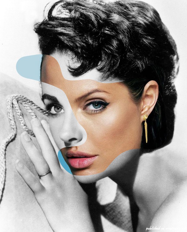 Коллаж из фотографий голливудских звезд. Iconatomy от George Chamoun