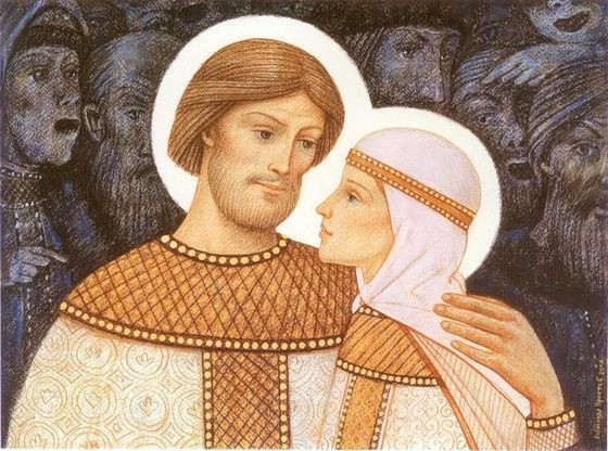 Муромский князь Петр и его жена Феврония