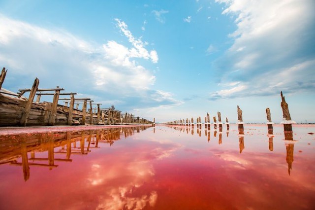 Уникальное озеро в Крыму